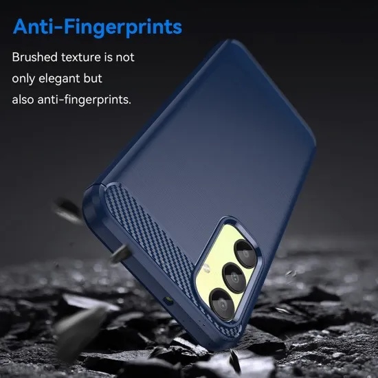 Husa pentru Samsung Galaxy A14 4G / A14 5G - Techsuit Carbon Silicone - Blue Husa pentru Samsung Galaxy A14 4G / A14 5G - Techsuit Carbon Silicone - Blue