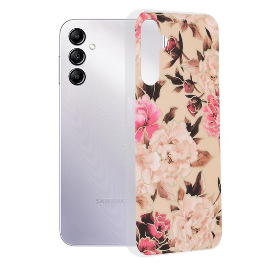 Husa pentru Samsung Galaxy A14 4G / A14 5G - Techsuit Marble Series - Mary Berry Nude