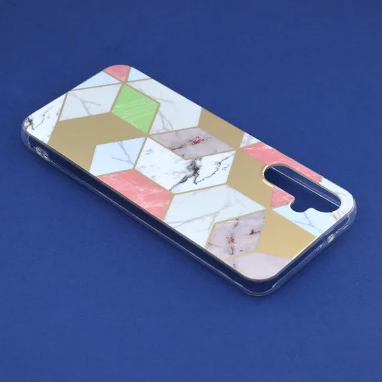 Husa pentru Samsung Galaxy A14 4G / A14 5G - Techsuit Marble Series - Purple Hex Husa pentru Samsung Galaxy A14 4G / A14 5G - Techsuit Marble Series - Purple Hex