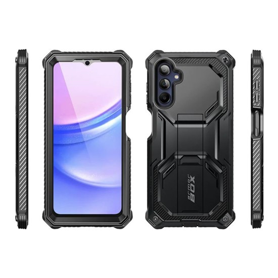 Husa pentru Samsung Galaxy A15 4G / A15 5G + Folie - I-Blason Armorbox - Black