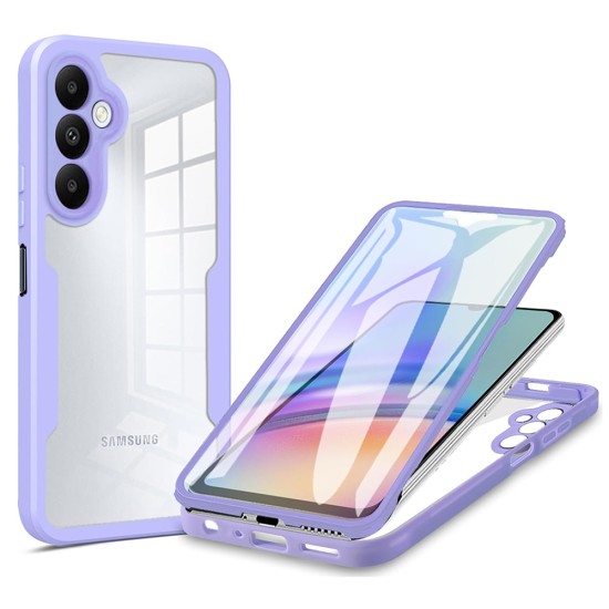 Husa pentru Samsung Galaxy A15 4G / A15 5G + Folie - Techsuit ColorVerse 360 Series - Purple