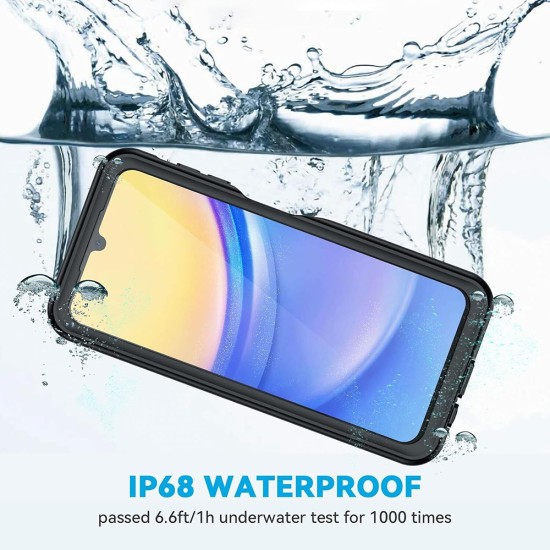 Husa pentru Samsung Galaxy A15 4G / A15 5G - ShellBox Waterproof IP68 Case - Black