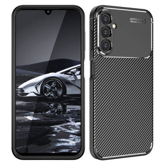 Husa pentru Samsung Galaxy A15 4G / A15 5G - Techsuit CarbonFiber - Black