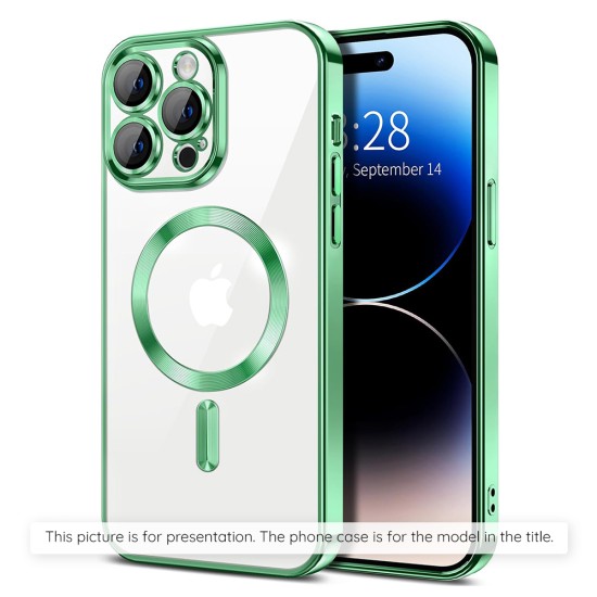 Husa pentru Samsung Galaxy A15 4G / A15 5G - Techsuit Luxury Crystal MagSafe - Light Green