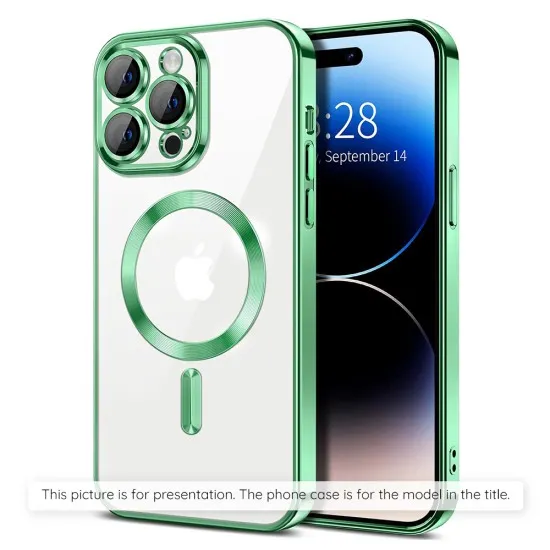 Husa pentru Samsung Galaxy A15 4G / A15 5G - Techsuit Luxury Crystal MagSafe - Light Green Husa pentru Samsung Galaxy A15 4G / A15 5G - Techsuit Luxury Crystal MagSafe - Light Green