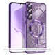 Husa pentru Samsung Galaxy A15 4G / A15 5G - Techsuit Luxury Glitter MagSafe - Deep Purple