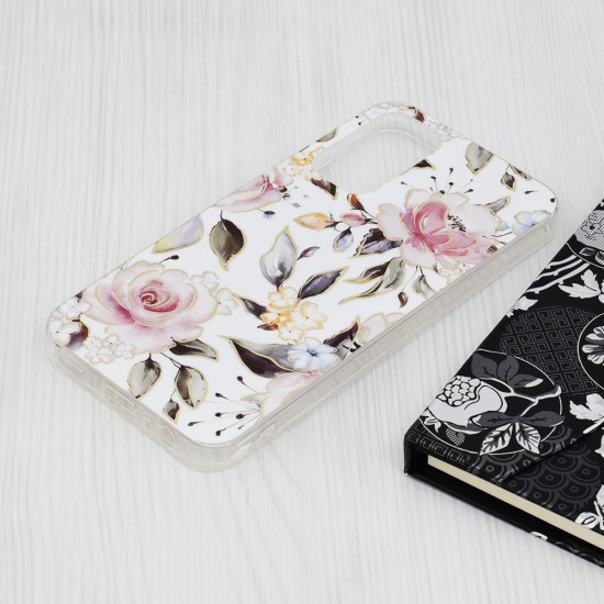 Husa pentru Samsung Galaxy A15 4G / A15 5G - Techsuit Marble Series - Chloe White