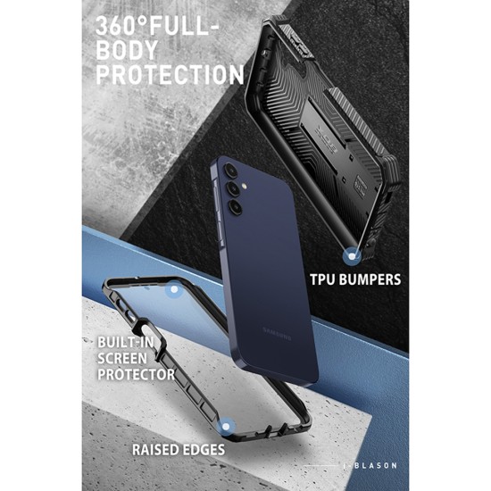 Husa pentru Samsung Galaxy A16 4G / A16 5G + Folie - I-Blason Armorbox - Black