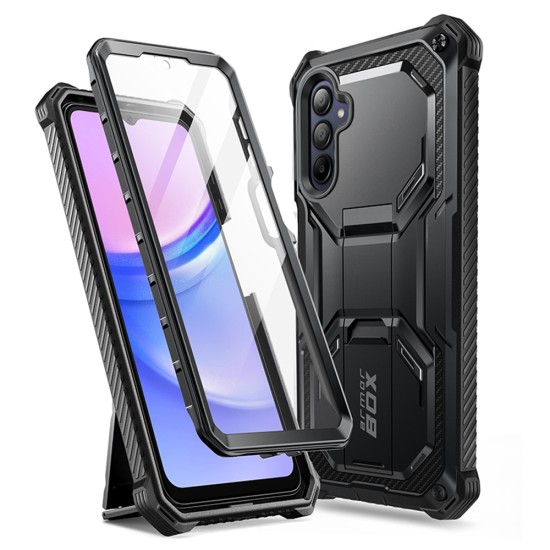 Husa pentru Samsung Galaxy A16 4G / A16 5G + Folie - I-Blason Armorbox - Black