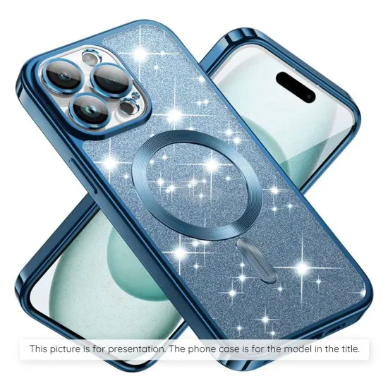 Husa pentru Samsung Galaxy A16 4G / A16 5G - Techsuit Luxury Glitter MagSafe - Light Blue Husa pentru Samsung Galaxy A16 4G / A16 5G - Techsuit Luxury Glitter MagSafe - Light Blue