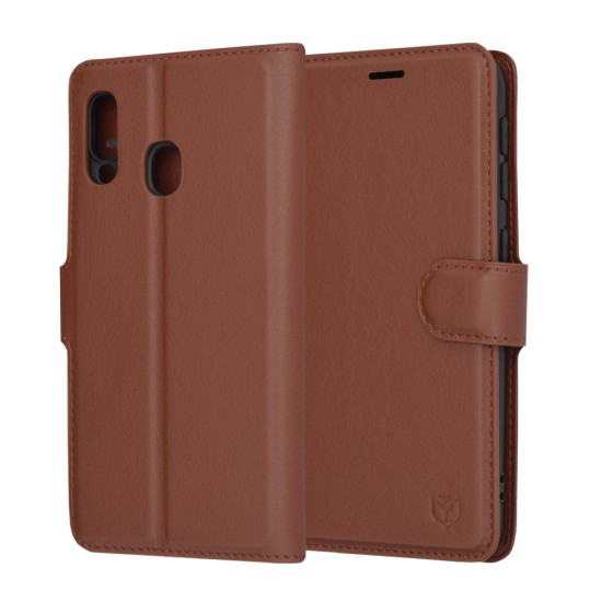 Husa pentru Samsung Galaxy A20e - Techsuit Leather Folio - Brown