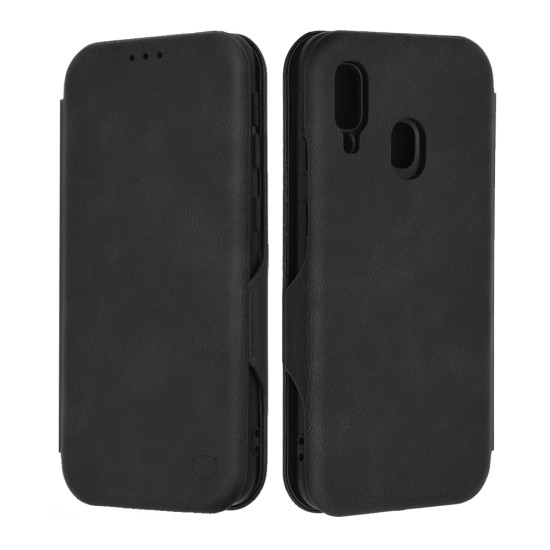 Husa pentru Samsung Galaxy A20e Techsuit Safe Wallet Plus, Black