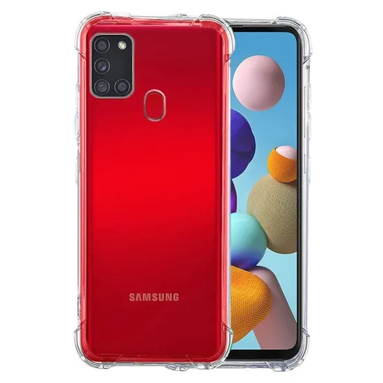 Husa pentru Samsung Galaxy A21s - Techsuit Shockproof Clear Silicone - Clear Husa pentru Samsung Galaxy A21s - Techsuit Shockproof Clear Silicone - Clear