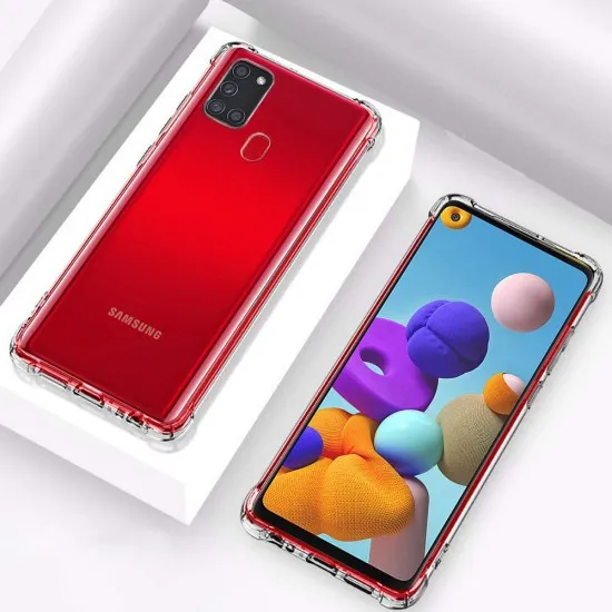 Husa pentru Samsung Galaxy A21s - Techsuit Shockproof Clear Silicone - Clear Husa pentru Samsung Galaxy A21s - Techsuit Shockproof Clear Silicone - Clear