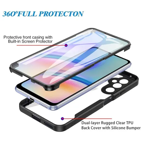 Husa pentru Samsung Galaxy A24 + Folie - Techsuit ColorVerse 360 Series - Purple Husa pentru Samsung Galaxy A24 + Folie - Techsuit ColorVerse 360 Series - Purple
