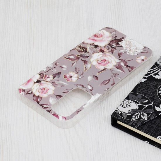 Husa pentru Samsung Galaxy A25 5G - Techsuit Marble Series - Bloom of Ruth Gray