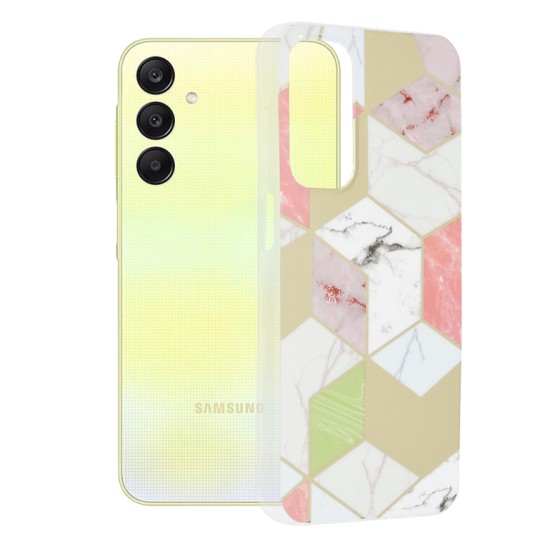 Husa pentru Samsung Galaxy A25 5G - Techsuit Marble Series - Purple Hex