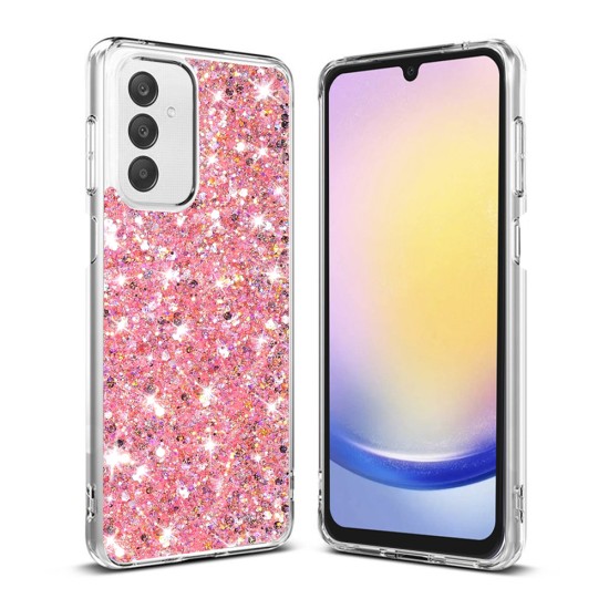 Husa pentru Samsung Galaxy A25 5G - Techsuit Sparkly Glitter - Pink