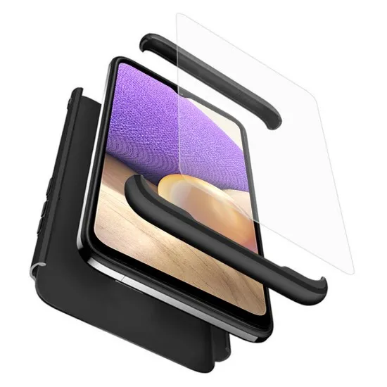 Husa pentru Samsung Galaxy A32 5G + Folie - GKK 360 - Black Husa pentru Samsung Galaxy A32 5G + Folie - GKK 360 - Black