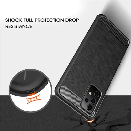 Husa pentru Samsung Galaxy A32 5G - Techsuit Carbon Silicone - Black Husa pentru Samsung Galaxy A32 5G - Techsuit Carbon Silicone - Black