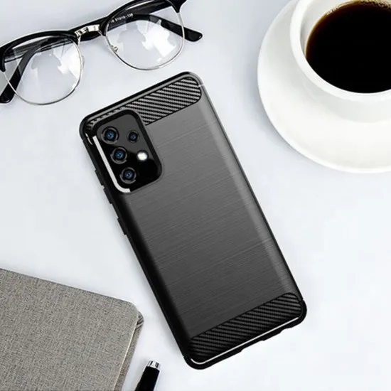 Husa pentru Samsung Galaxy A32 5G - Techsuit Carbon Silicone - Black Husa pentru Samsung Galaxy A32 5G - Techsuit Carbon Silicone - Black