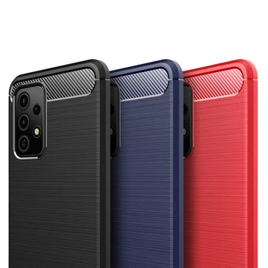 Husa pentru Samsung Galaxy A32 5G - Techsuit Carbon Silicone - Black Husa pentru Samsung Galaxy A32 5G - Techsuit Carbon Silicone - Black