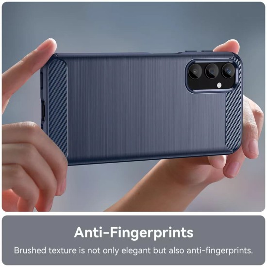 Husa pentru Samsung Galaxy A34 5G - Techsuit Carbon Silicone - Blue