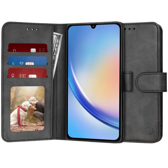 Husa pentru Samsung Galaxy A34 5G - Techsuit Diary Book - Black