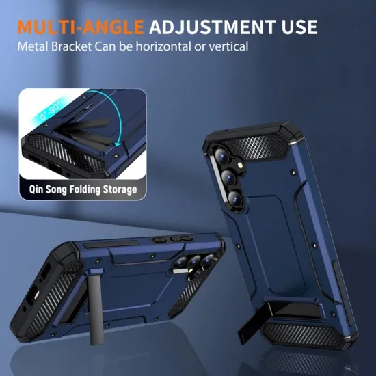 Husa pentru Samsung Galaxy A34 5G - Techsuit Hybrid Armor Kickstand - Blue Husa pentru Samsung Galaxy A34 5G - Techsuit Hybrid Armor Kickstand - Blue