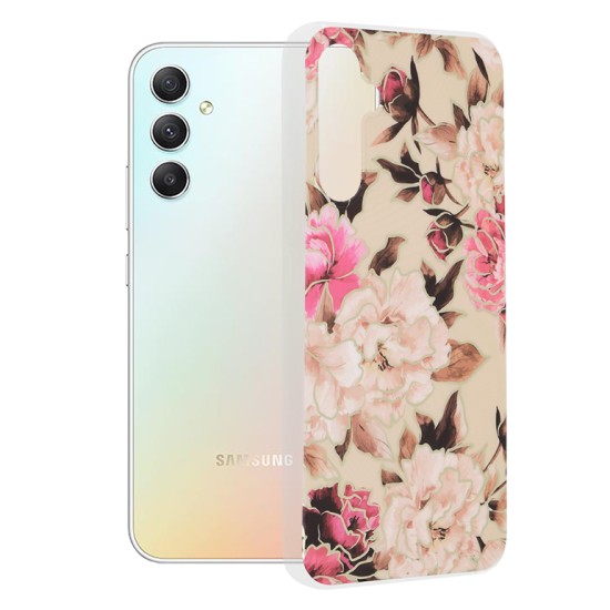 Husa pentru Samsung Galaxy A34 5G - Techsuit Marble Series - Mary Berry Nude