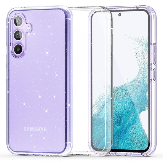 Husa pentru Samsung Galaxy A34 5G - Techsuit SparkleSkin Series - Clear