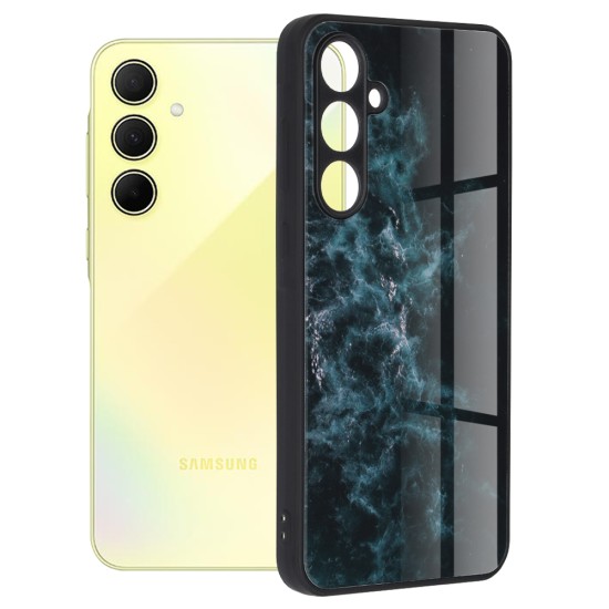 Husa pentru Samsung Galaxy A35 5G - Techsuit Glaze Series - Blue Nebula