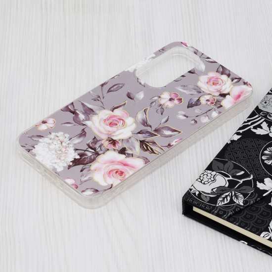 Husa pentru Samsung Galaxy A35 5G - Techsuit Marble Series - Bloom of Ruth Gray