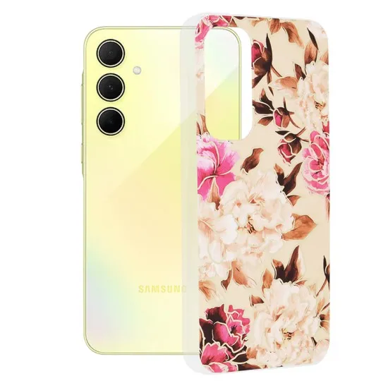 Husa pentru Samsung Galaxy A35 5G - Techsuit Marble Series - Mary Berry Nude Husa pentru Samsung Galaxy A35 5G - Techsuit Marble Series - Mary Berry Nude