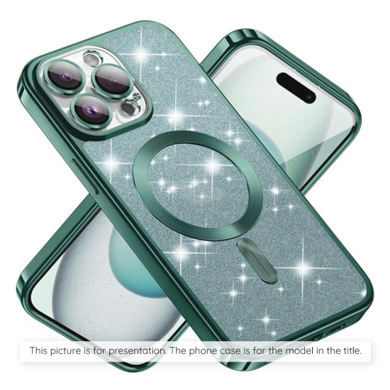 Husa pentru Samsung Galaxy A36 5G - Techsuit Luxury Glitter MagSafe - Light Green Husa pentru Samsung Galaxy A36 5G - Techsuit Luxury Glitter MagSafe - Light Green