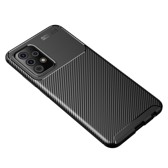 Husa pentru Samsung Galaxy A52 4G / A52 5G / A52s 5G - Techsuit CarbonFiber - Black