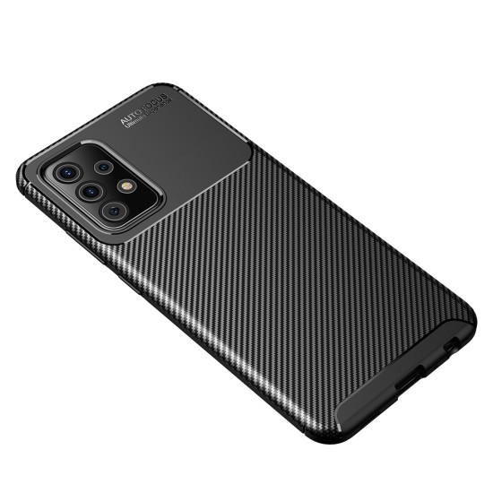 Husa pentru Samsung Galaxy A52 4G / A52 5G / A52s 5G - Techsuit CarbonFiber - Black