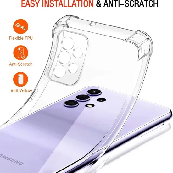 Husa pentru Samsung Galaxy A52 4G / A52 5G / A52s 5G - Techsuit Shockproof Clear Silicone - Clear Husa pentru Samsung Galaxy A52 4G / A52 5G / A52s 5G - Techsuit Shockproof Clear Silicone - Clear