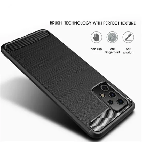 Husa pentru Samsung Galaxy A53 5G - Techsuit Carbon Silicone - Black Husa pentru Samsung Galaxy A53 5G - Techsuit Carbon Silicone - Black