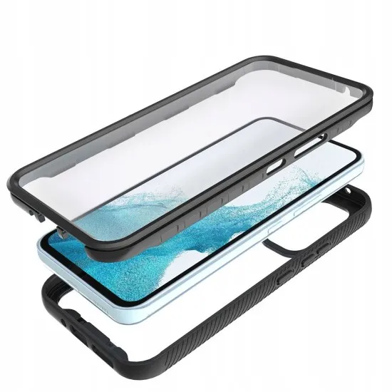 Husa pentru Samsung Galaxy A54 + Folie - Techsuit Defense360 Pro - Black Husa pentru Samsung Galaxy A54 + Folie - Techsuit Defense360 Pro - Black
