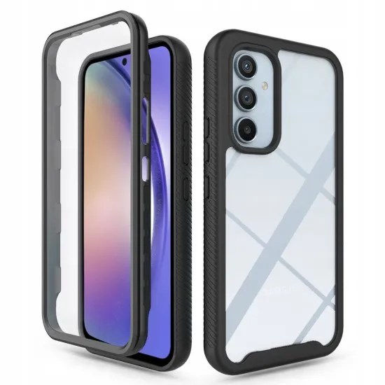 Husa pentru Samsung Galaxy A54 + Folie - Techsuit Defense360 Pro - Black Husa pentru Samsung Galaxy A54 + Folie - Techsuit Defense360 Pro - Black