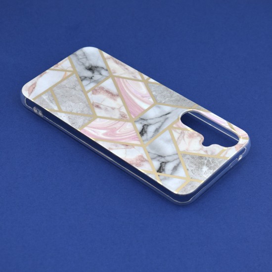 Husa pentru Samsung Galaxy A54 - Techsuit Marble Series - Pink Hex