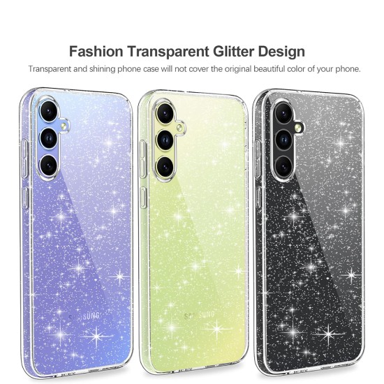 Husa pentru Samsung Galaxy A54 - Techsuit SparkleSkin Series - Clear