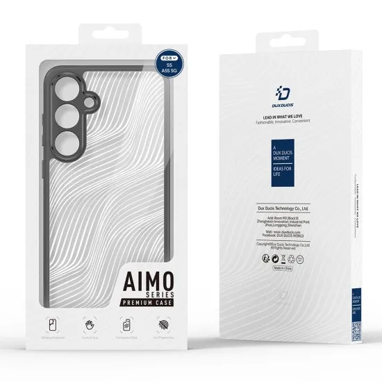 Husa pentru Samsung Galaxy A55 5G - Dux Ducis Aimo Series - Black Husa pentru Samsung Galaxy A55 5G - Dux Ducis Aimo Series - Black