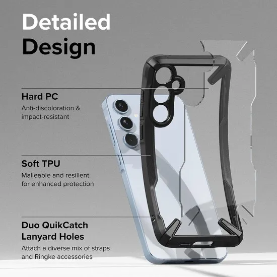Husa pentru Samsung Galaxy A55 5G - Ringke Fusion X - Black Husa pentru Samsung Galaxy A55 5G - Ringke Fusion X - Black