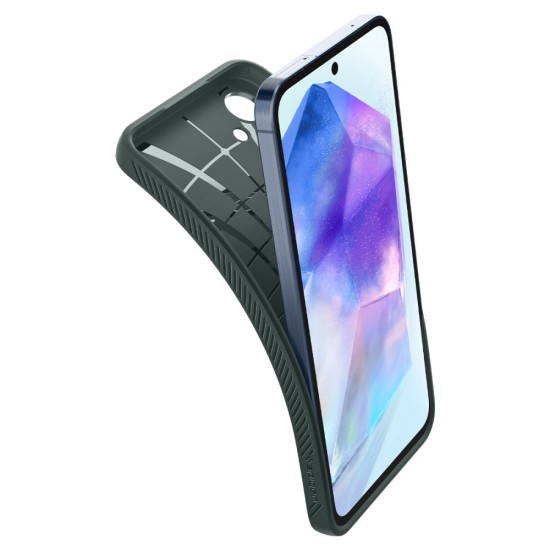 Husa pentru Samsung Galaxy A55 5G - Spigen Liquid Air - Abyss Green