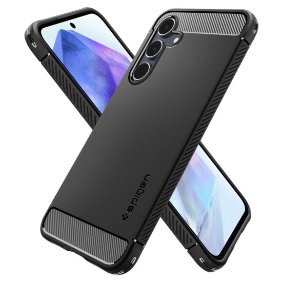 Husa pentru Samsung Galaxy A55 5G - Spigen Rugged Armor - Black