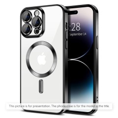 Husa pentru Samsung Galaxy A55 5G - Techsuit Luxury Crystal MagSafe - Black Husa pentru Samsung Galaxy A55 5G - Techsuit Luxury Crystal MagSafe - Black