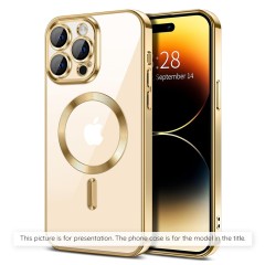 Husa pentru Samsung Galaxy A55 5G - Techsuit Luxury Crystal MagSafe - Gold Husa pentru Samsung Galaxy A55 5G - Techsuit Luxury Crystal MagSafe - Gold