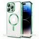 Husa pentru Samsung Galaxy A55 5G - Techsuit Luxury Crystal MagSafe - Light Green